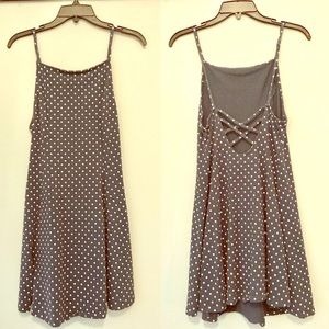 Kimchi Blue Fit and Flare Strappy Polkadot Dress
